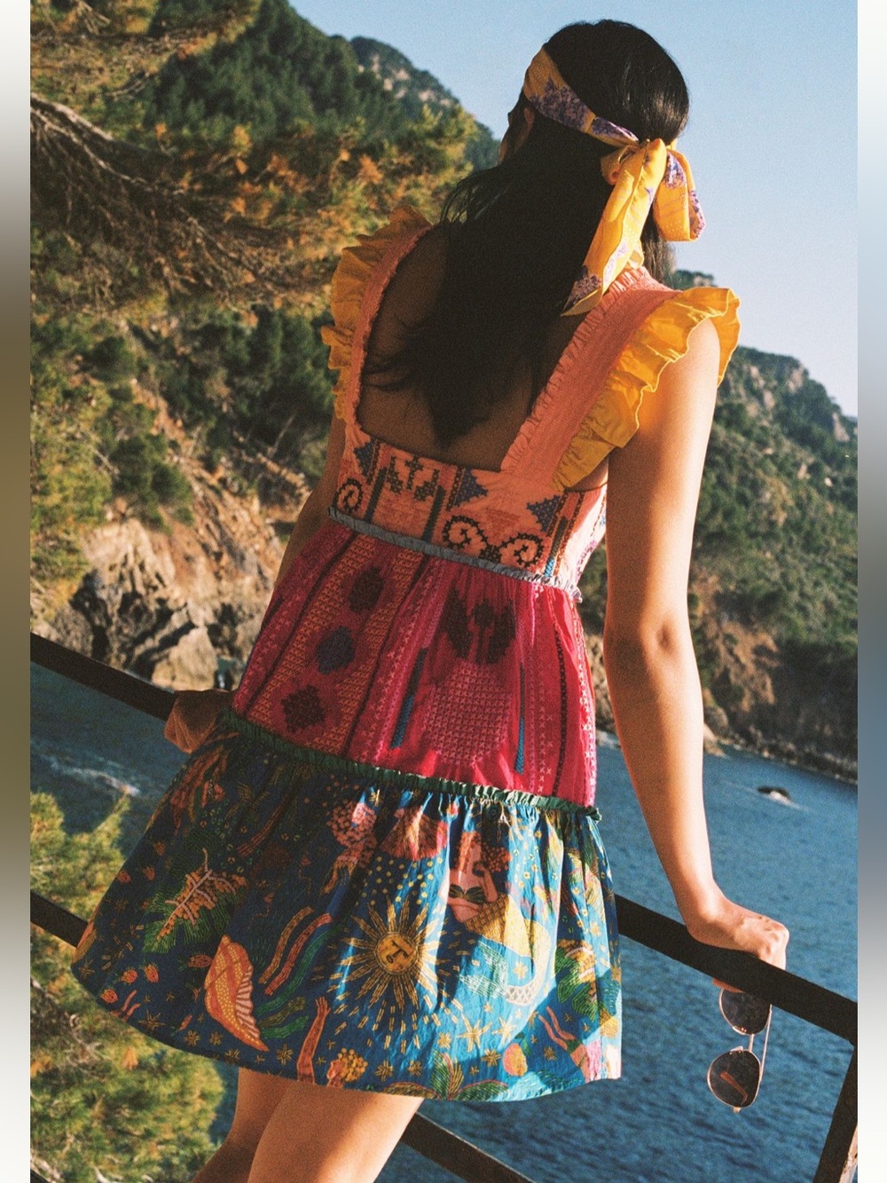 FARM Rio Colorblocked Mini Dress - Picture 2 of 11